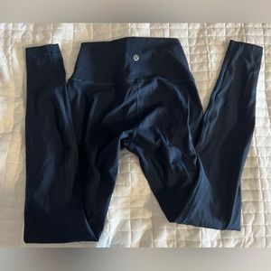 Size 4 LULULEMON navy blue leggings